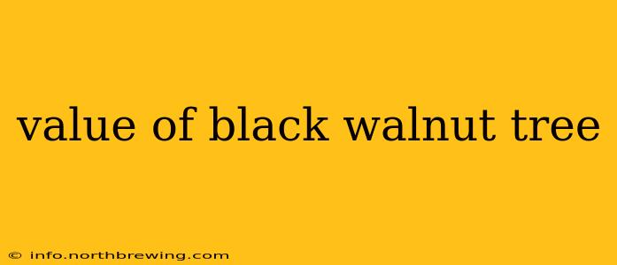 value of black walnut tree