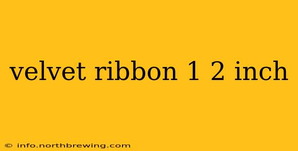 velvet ribbon 1 2 inch