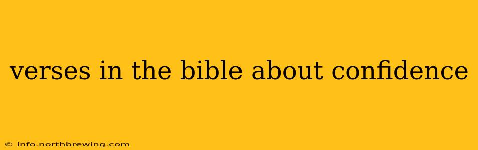 verses in the bible about confidence