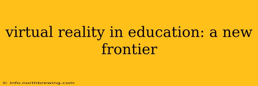 virtual reality in education: a new frontier