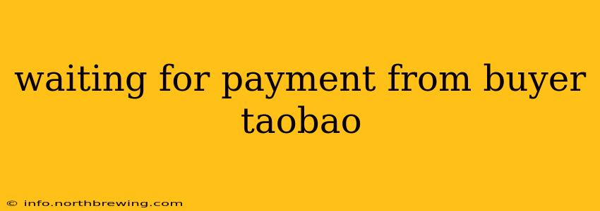waiting for payment from buyer taobao