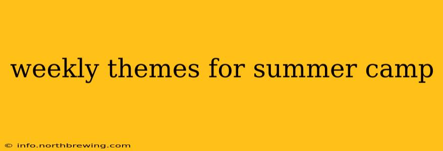 weekly themes for summer camp