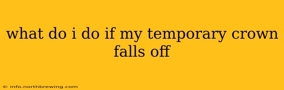 what do i do if my temporary crown falls off