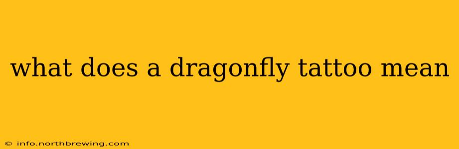 what does a dragonfly tattoo mean