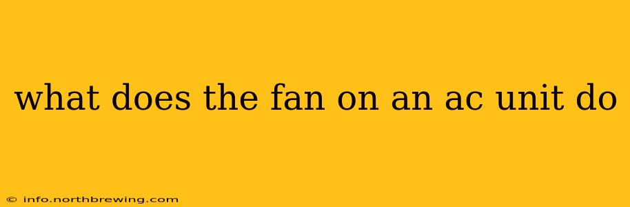 what does the fan on an ac unit do
