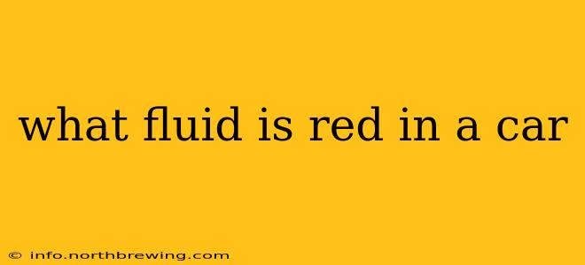 what fluid is red in a car