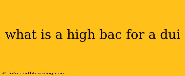 what is a high bac for a dui