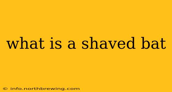 what is a shaved bat