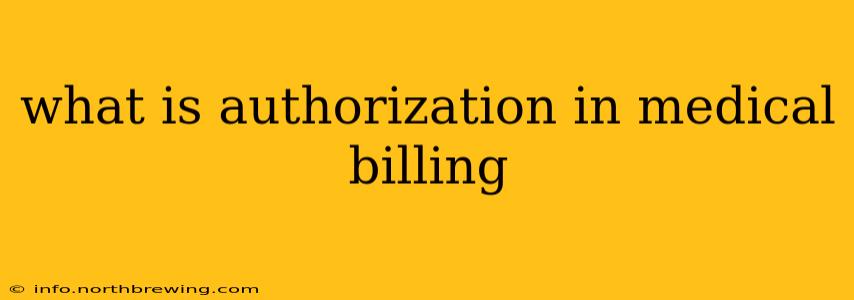 what is authorization in medical billing