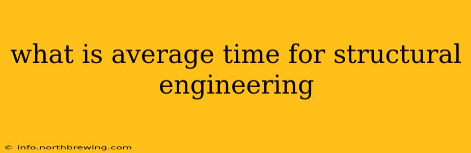 what is average time for structural engineering