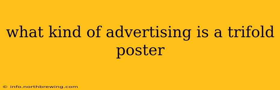 what kind of advertising is a trifold poster