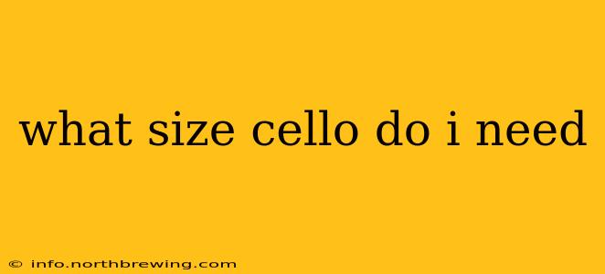 what size cello do i need