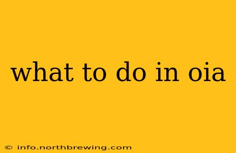 what to do in oia