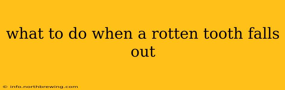 what to do when a rotten tooth falls out
