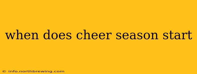when does cheer season start