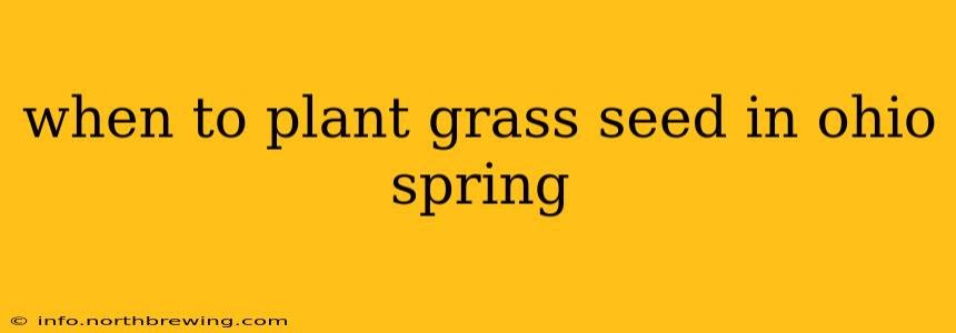 when to plant grass seed in ohio spring