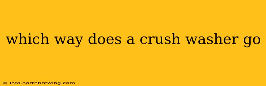 which way does a crush washer go