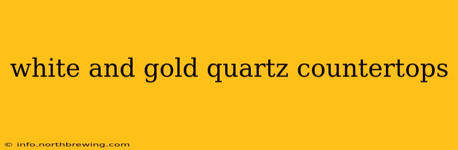 white and gold quartz countertops