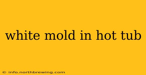 white mold in hot tub