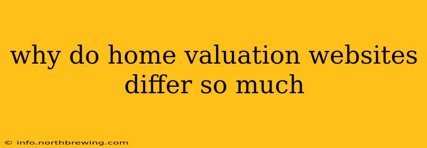 why do home valuation websites differ so much