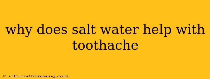 why does salt water help with toothache