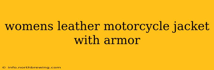 womens leather motorcycle jacket with armor