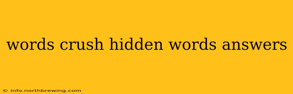 words crush hidden words answers