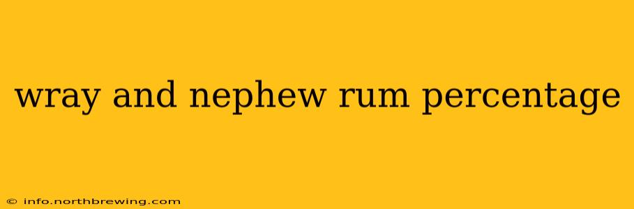 wray and nephew rum percentage