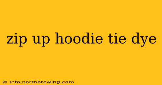 zip up hoodie tie dye